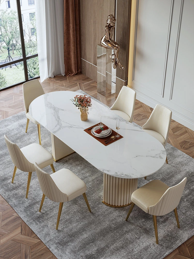 Dining Chair Home Light Luxury and Simplicity Modern Armchair Creative Leather Dining Chair