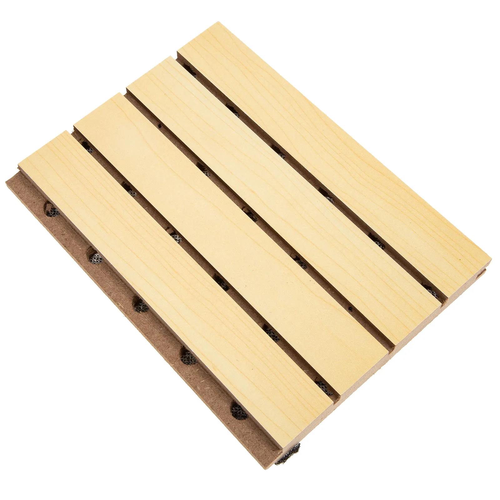 

Creative Design Sound Absorbing Panel Slot Wall Acoustic Board For Studio Ktv Gym Noise Reduction Wooden
