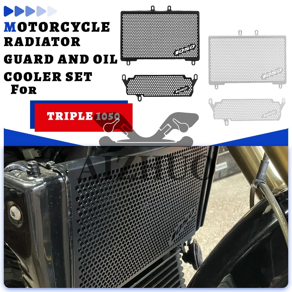 

For Speed Triple 1050 2005 2006 2007 2008 2009 2010 Motorcycle CNC Radiator Grille Guard Protection Water Tank Guard Accessories