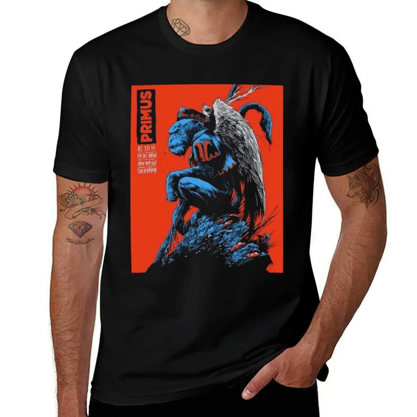 primus T-Shirt Minimalist Plain Crew Neck T-Shirt