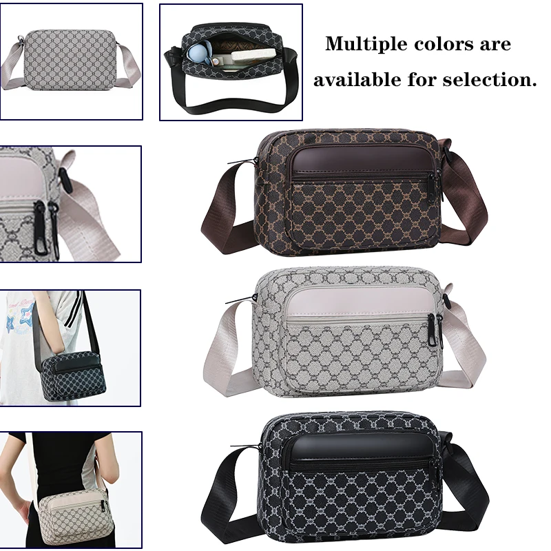 El bolso de hombro de color neutro para hombres y mujeres es adecuado para personas mayores de llevar al salir. Es suficiente para ellos.