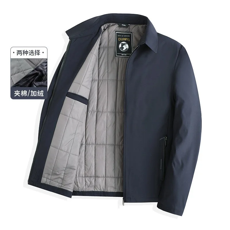 

Casual Thermal Warm Winter Jackets for Men Business Blazers Coat Fleece Lining Men's Winter Jacket Luxury Parka Outerwear