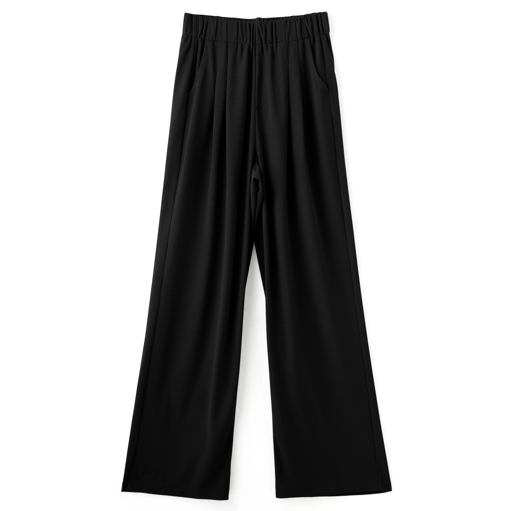 Elegant Straight Pants Solid Size High - Image 5