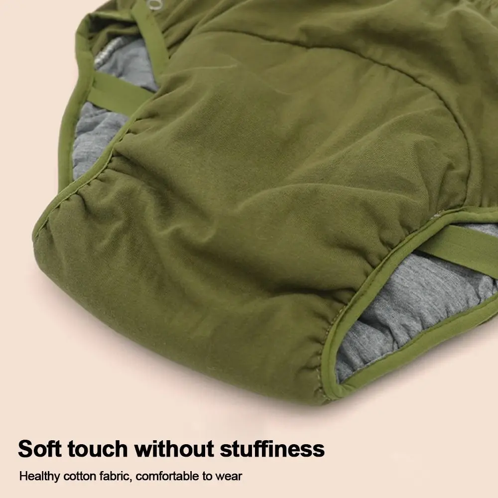 Fraldas adultas de algodão puro, alta absorção, resistente à água, à prova de vazamento, roupa íntima, amigável à pele, anti-vazamento lateral