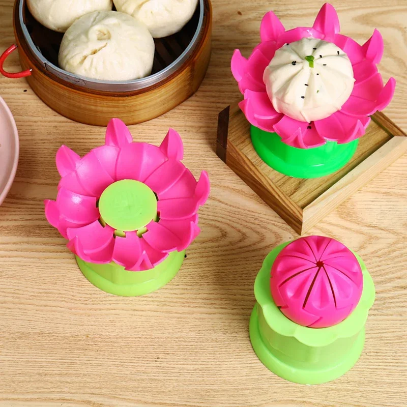Baozi Maker chino Bao, bollos rellenos al vapor, bollos rellenos al vapor, molde para hornear y pastelería, pastel, molde para bollos al vapor, 1 ud.