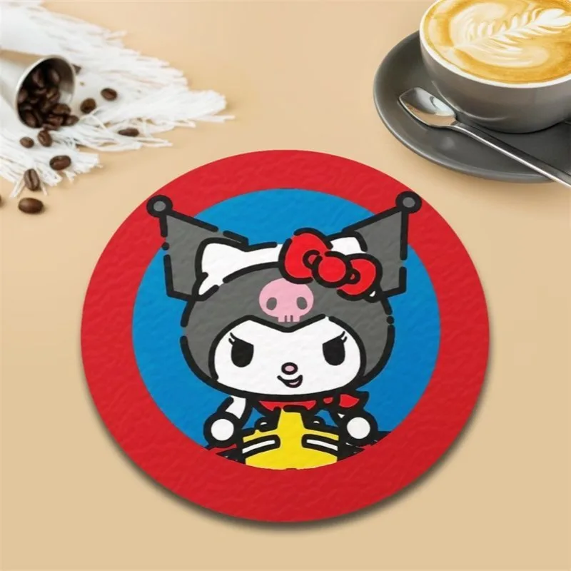 New Hot Cute Kawaii Cartoon Fancy Pet Figure Insulated Coaster Anti Slip Mat Coffee Shop Dining Table Cup Holder view 4