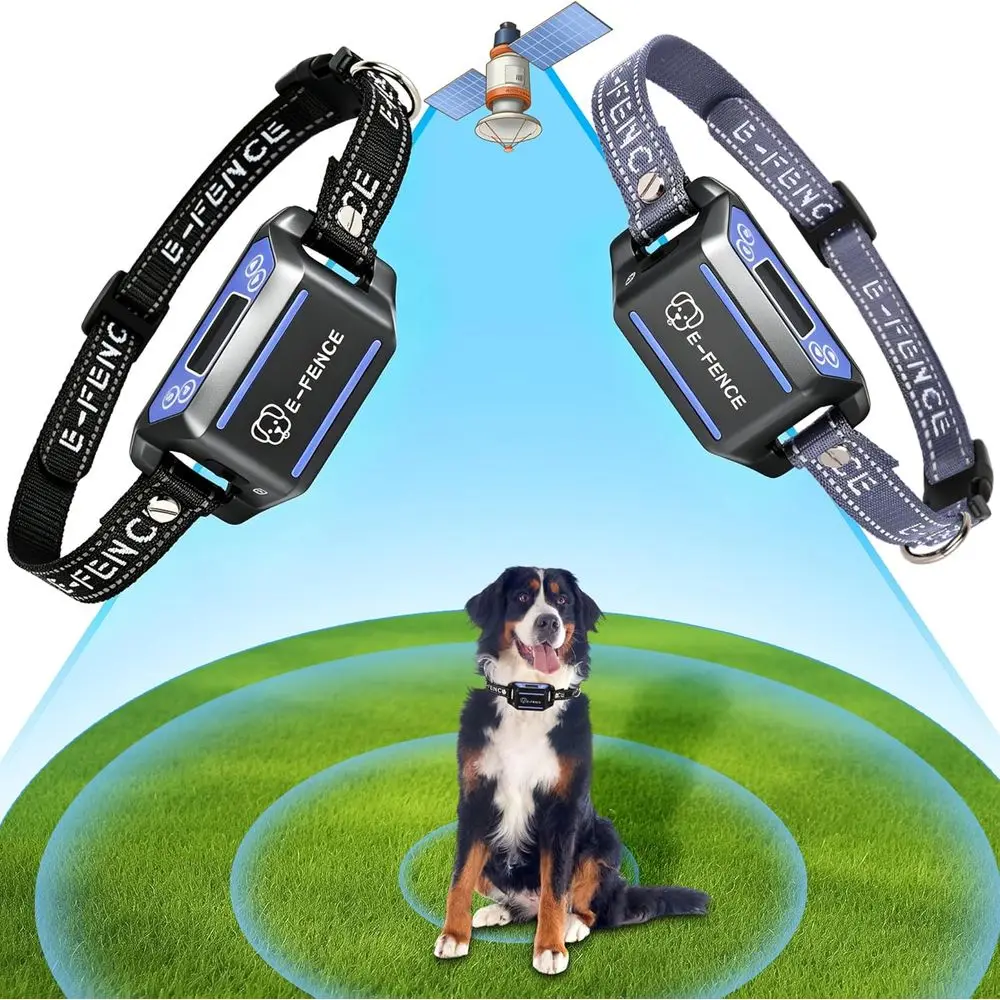 

Wireless Electric Dog Fence Collar, Adjustable Warning, Rechargeable, Outdoor Pet Containment System