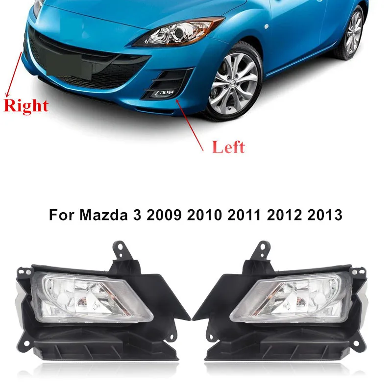 For MAZDA 3 2009 2010 2011 2012 2013 Front Bumper Fog Light Driving Front Fog LAmp With Bulb