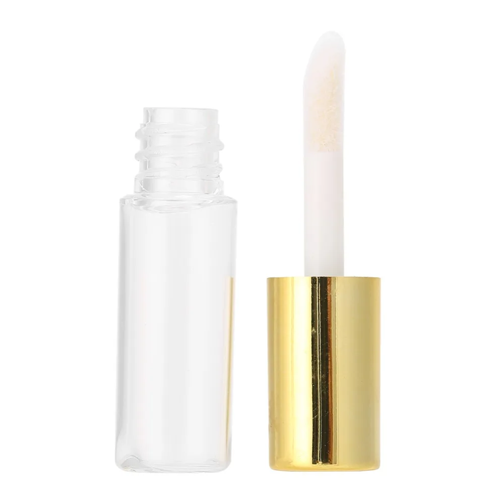 45Pcs 1.2ML Gold Lip Gloss Tubes Gold Plastic Empty Lip Oil Sample Bottles 45Pcs Makeup Dispensing Tubes