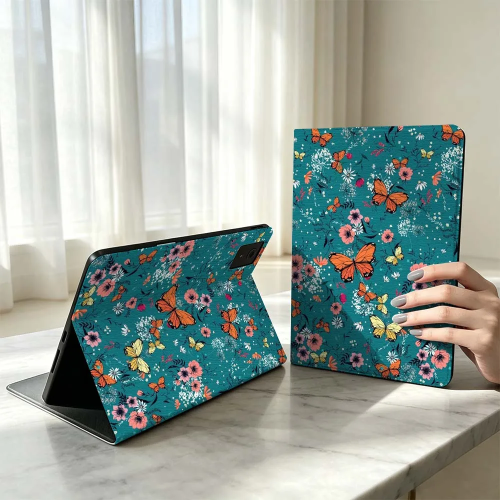 Art Flower Butterfly For Lenovo Xiaoxin Pad Pro Tab P12 P11 11 11.2 11.5 10.6 inch K10 M10 Plus Tablet Case Soft