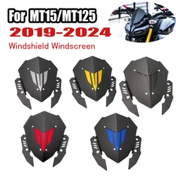 Windshield Windscreen Wind Deflector Protector Guard Cover For YAMAHA MT15 MT-15 MT125 MT-125 2019-2024 Motorcycle Accessories