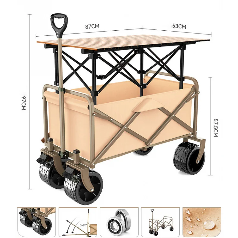 مخصص. عالية الجودة قابلة للطي في الهواء الطلق عربة المرافق عربة التسوق المحمولة الأكشاك المتنقلة #4