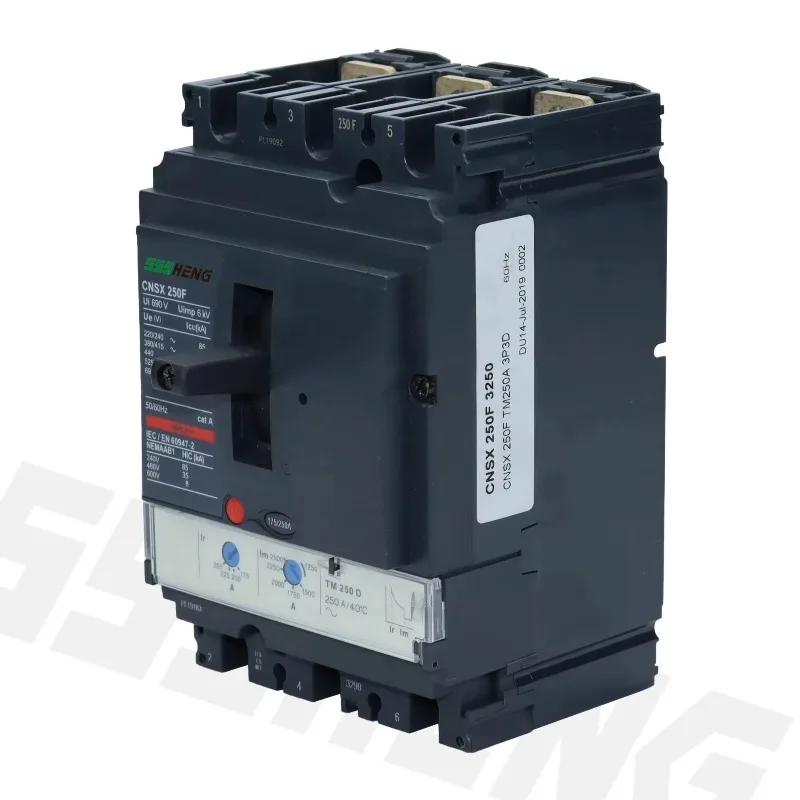 NSX100 Series Circuit Breakers 3P 100A 36kA - NSX100F NSX100N NSX100H Three-Pole MCCB for Electrical Systems