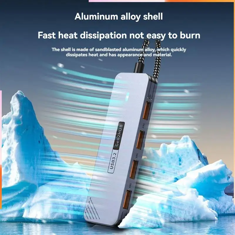 

A92Z 3X 10Gbps USB 3.2 GEN2 HUB USB C HUB High Speed USB Splitter USB Type-C 3.2 HUB
