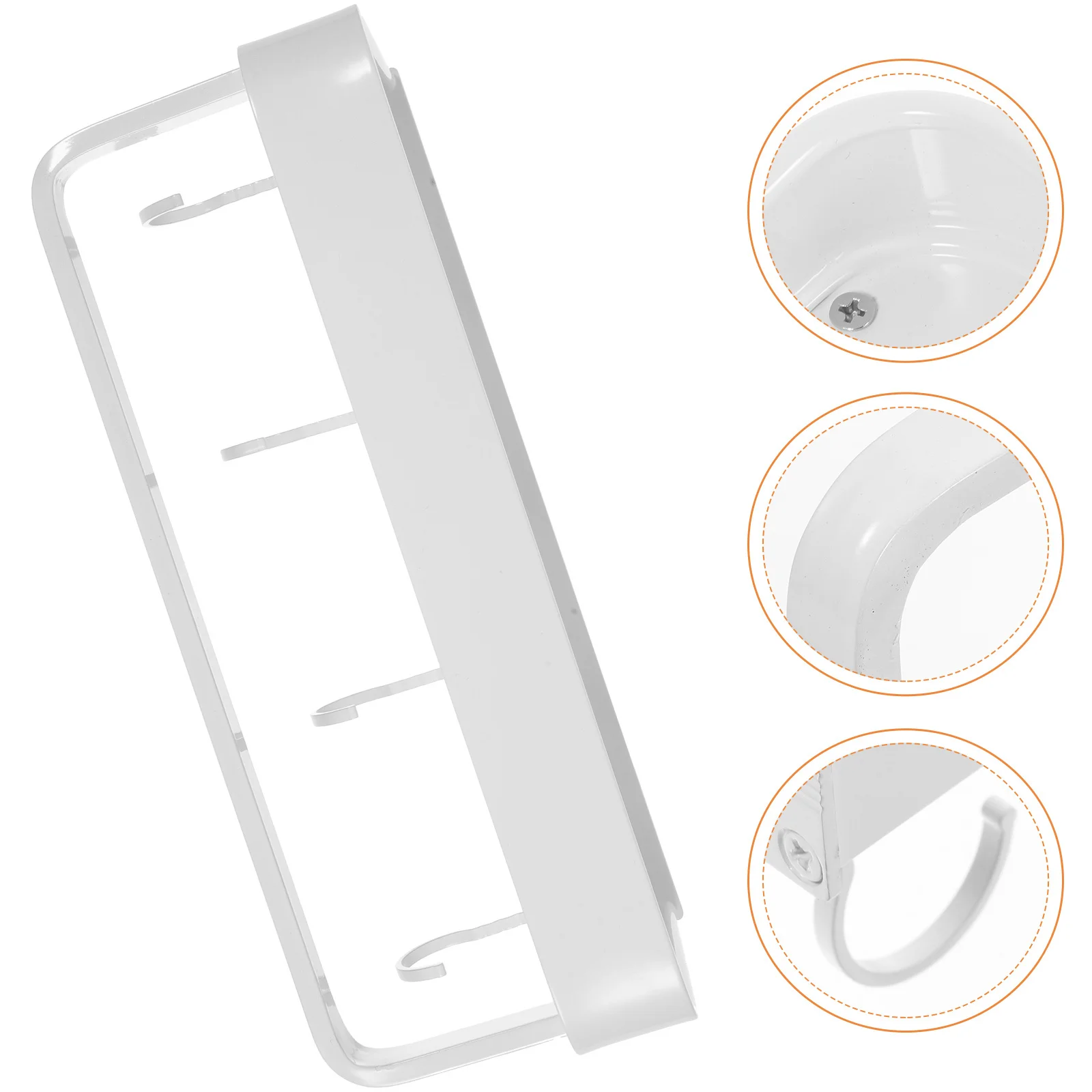 الحمام الحائط منشفة رف الألومنيوم الجرف مقاومة للتآكل العائمة حامل العملي حمام تخزين الرف #1