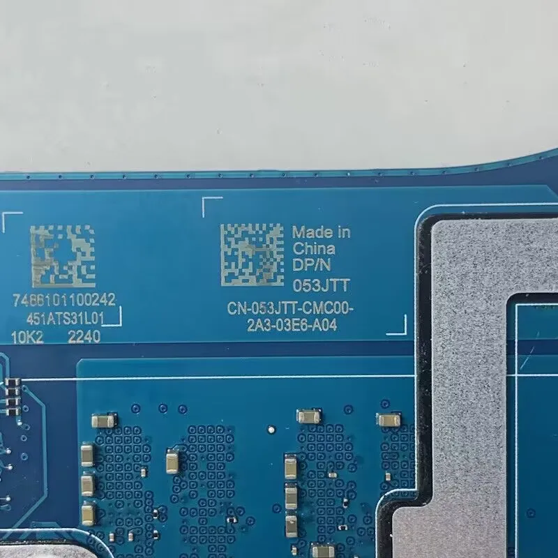 

Материнская плата для ноутбука DELL G15 5520 CN-053JTT 053JTT 53JTT LA-L655P с процессором SRLCY I5-12500H GN20-P0-A1 RTX3050, 100% протестировано, хорошо