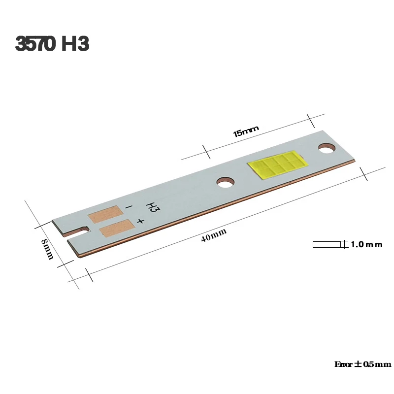 CSP LED car headlight C6 3570 lamp bead 55mil 8 chip 40W 12V3A bright motorcycle lamp strong flashlight far and near integrated