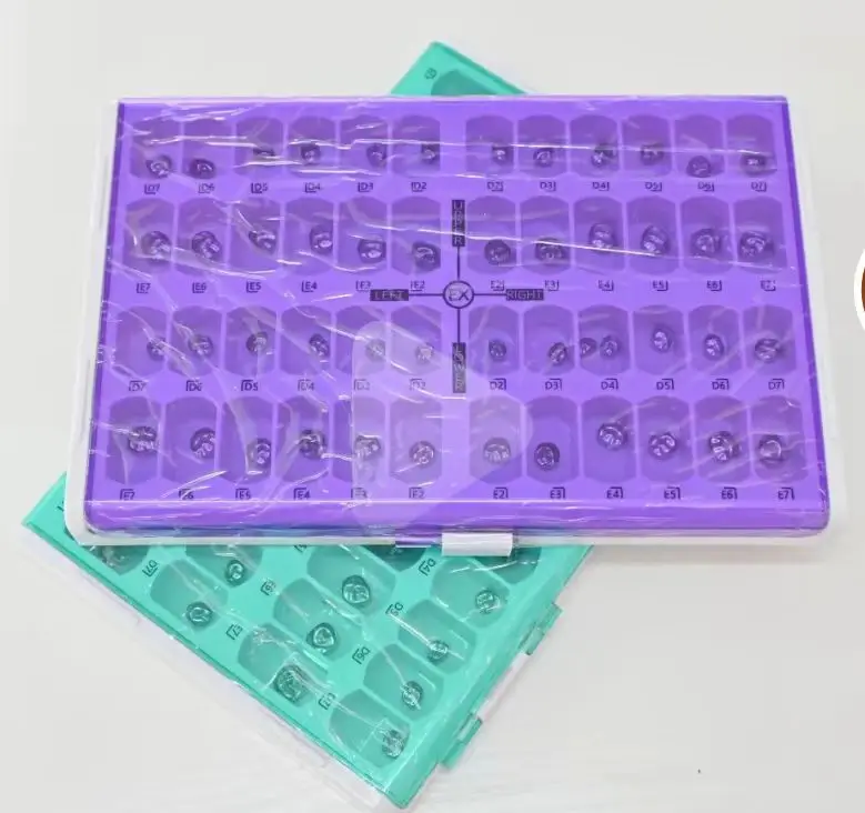 

48Pcs/Box Dental Kid Crowns Preformed Metal Crown Stainless Steel Temporary Crowns Dentistry Orthodontic Material Therapy Tools