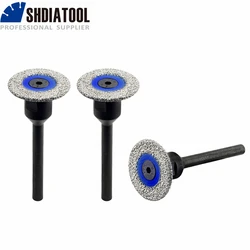 SHDIATOOL Diamond 30/40/50mm disco abrasivo per incisione brasato sottovuoto lama per sega gambo rimovibile Mini marmo cemento piastrelle di ceramica