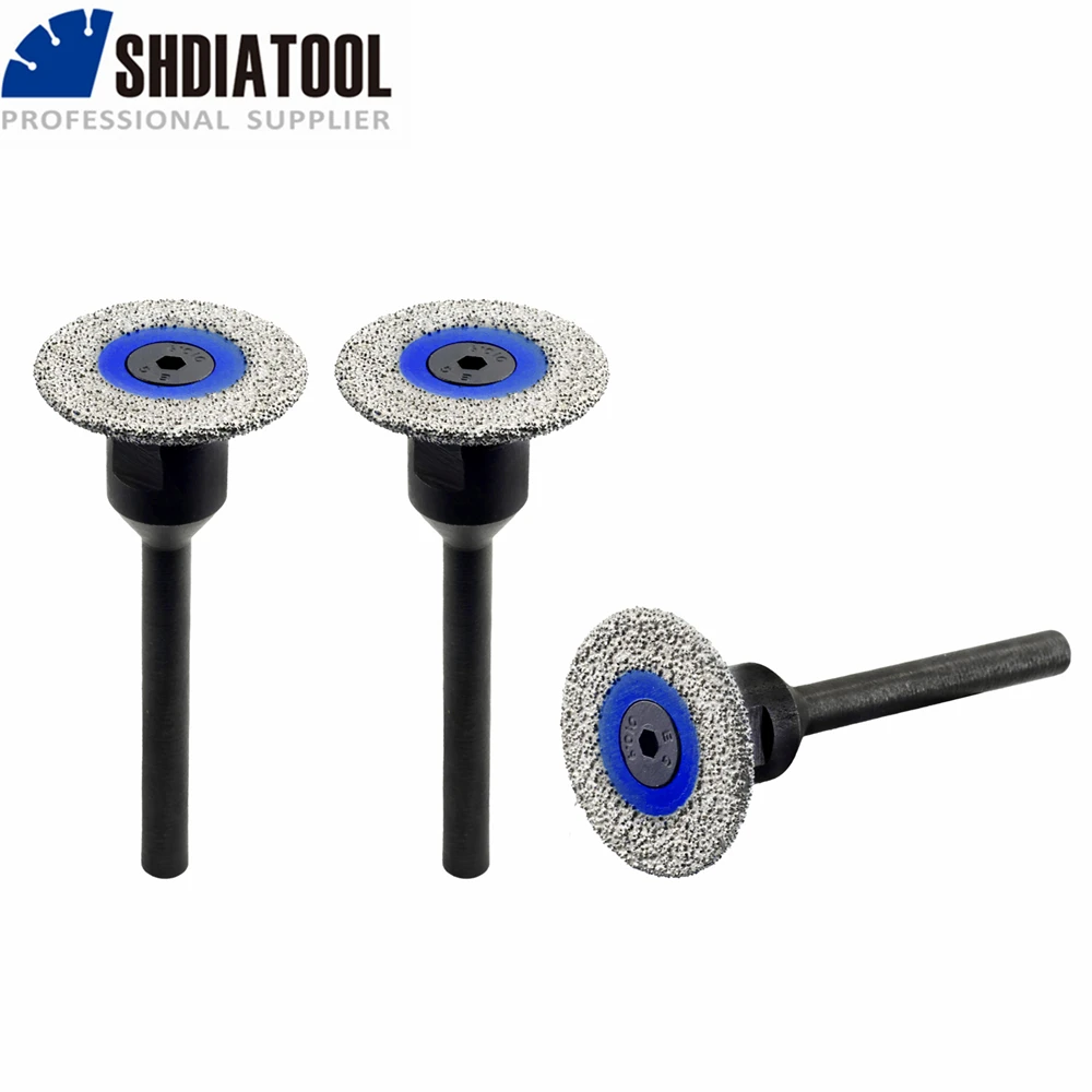 SHDIATOOL Diamond 30/40/50mm Vacuum Brazed Engraving Grinding Disc Saw Blade Removable Shank Mini Marble Concrete Ceramic Tile