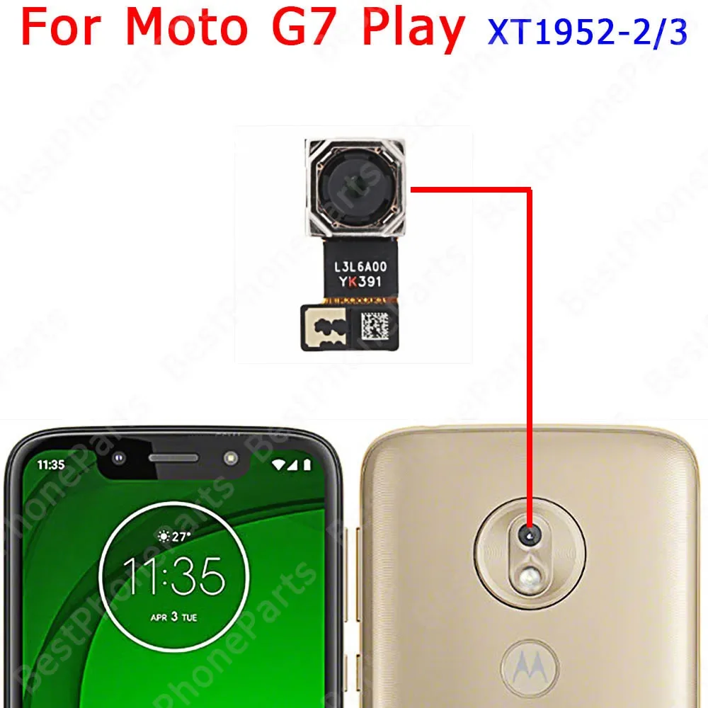 For Motorola Moto G5 G6 Play G7 G8 Plus Back View Front Rear Selfie Camera Module Replacement Spare Parts Repair Flex Cable