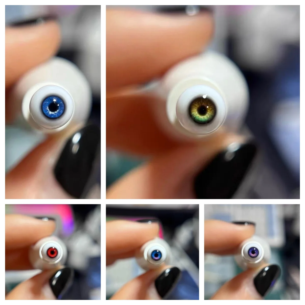 

Safety eyes 3mm 4mm bjd eyes, 1 6 scale dolls accessories 1/8 1/12 doll eyes free shipping