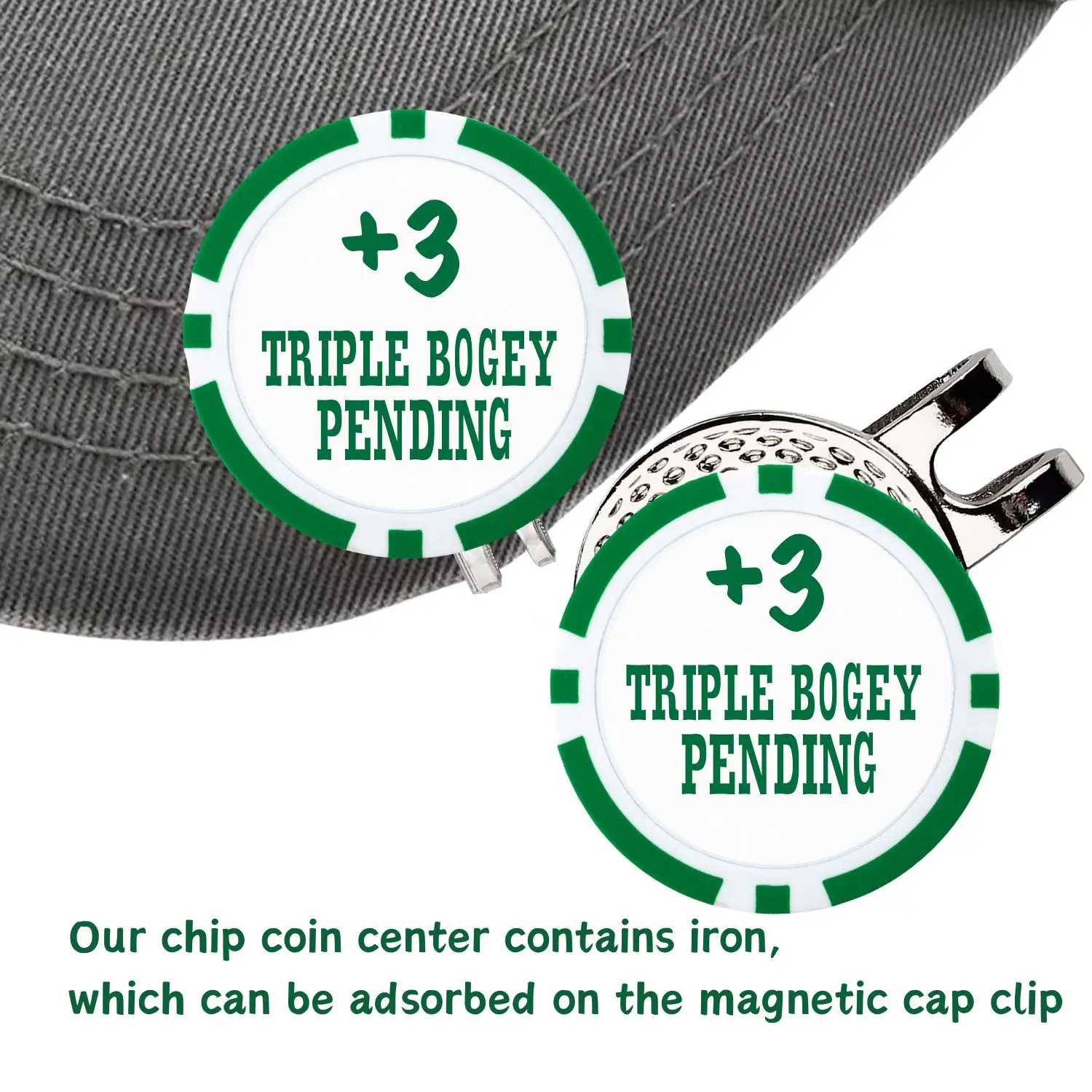 6 Count Golf Ball Markers Contains Iron | Choose Your Golf Gift Set | Golf Marker Mens Gifts | Funny Golf Gifts for Father's Day