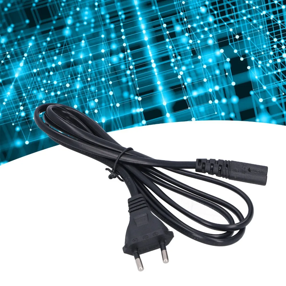 PVC Material Printer Power Cord Flexible Insulating Black European Power Cord Soft Heatproof Figure 8 Power Cord