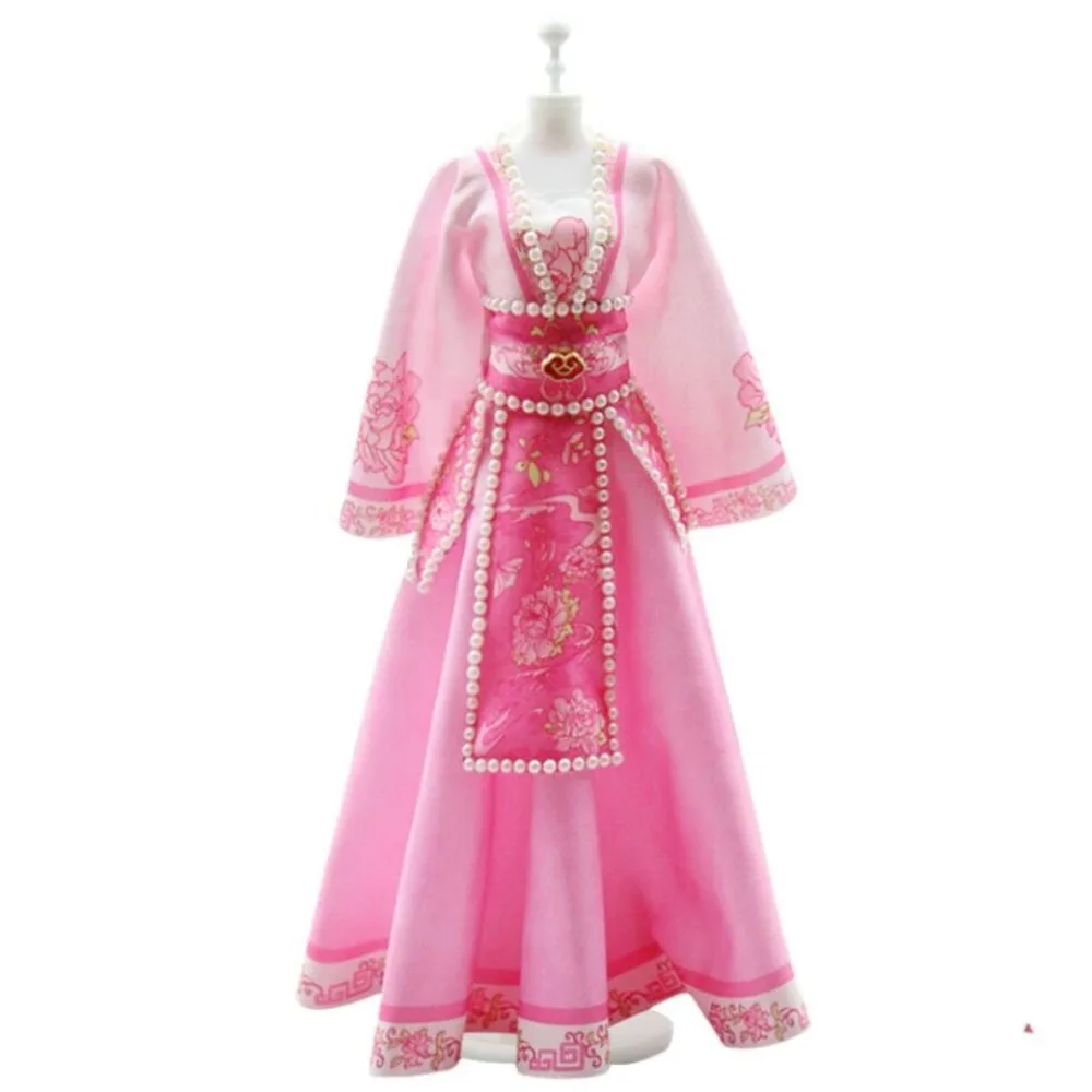 New Chinese Style Children Toys Cloth High-quality Wear Doll Hanfu Clothes Puzzle Toy Set