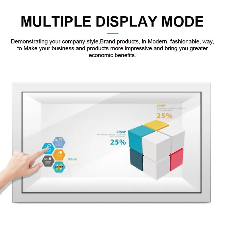 Holographic Lcd Transparent Display Box And Lcd Touch Screen Box 32