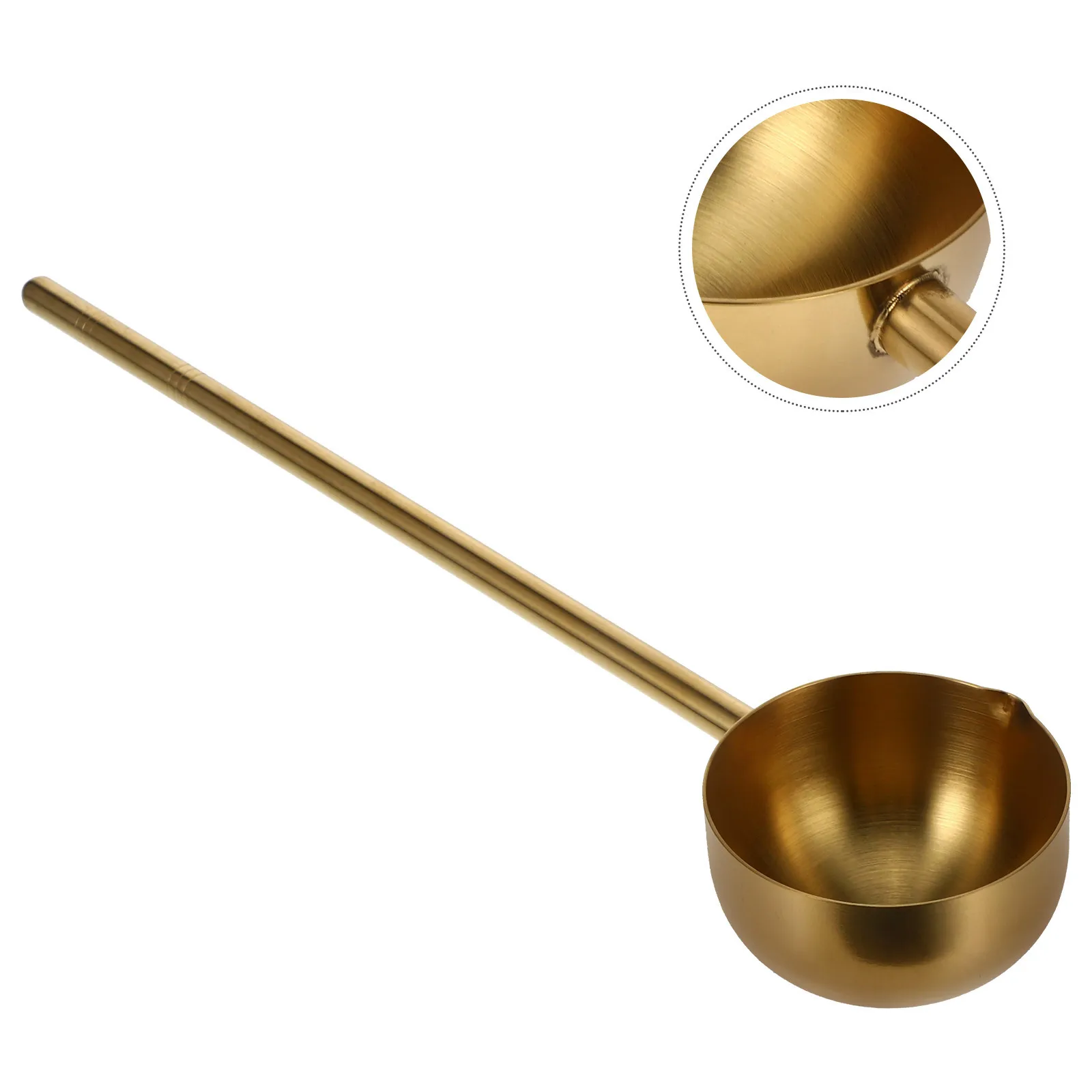 

Stainless Steel Soup Ladle Deep Thickened Water Spoon For Kitchen Cooking Oil Heating Ladle Metal Dipper Kitchen