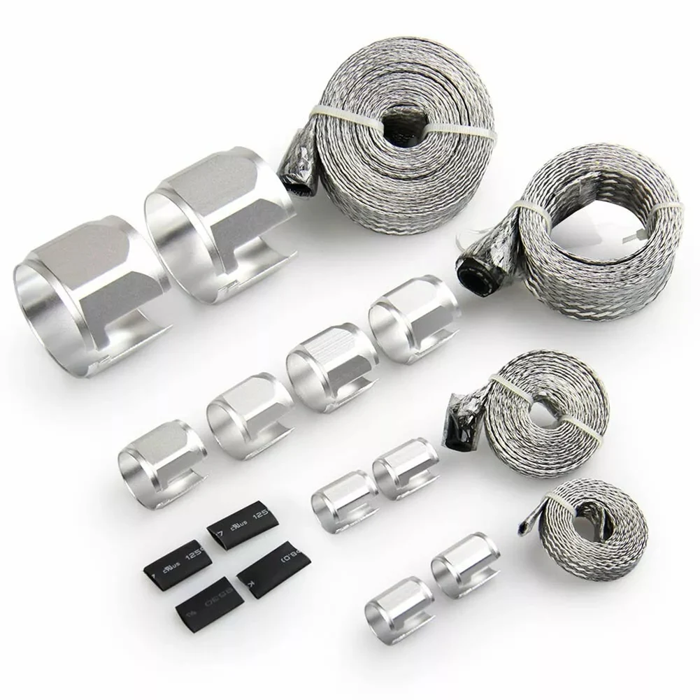 

NEW HOT In Stock-Modified Oil Pipe Braided Mesh Belt Kit Vacuum Fuel Line Radiator Heater Hose 8092