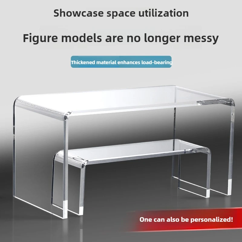 

Thickened Acrylic Elevated Storage Rack Book Desktop Display Shelf U-shaped Shelf Office Schooll Desk Storage Supplies File Rack