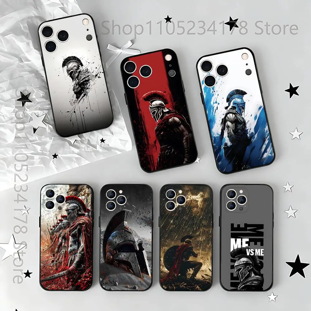 

Чехол Cool Spartan для iPhone 12,16,13,14,15,17,11,Pro,Max,Plus,E,Air,Mini TPU, приятный для кожи чехол для телефона