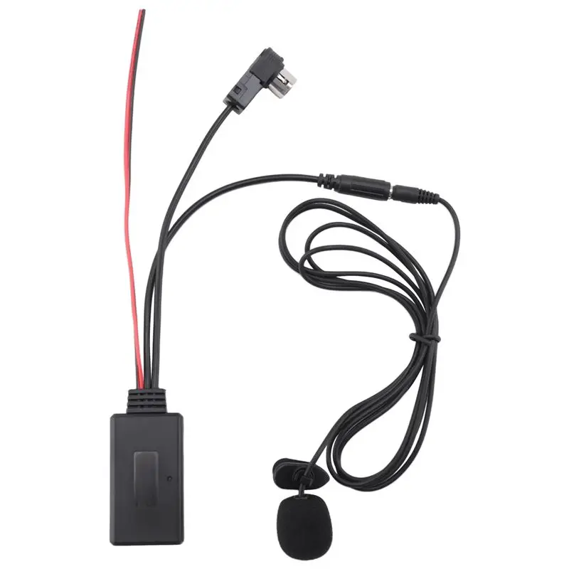 Leading-Car Bluetooth AUX Adapter Wireless Audio Phone Call Handsfree Microphone For Alpine KCA-121B AI-NET CDA-9857 CDA-9886