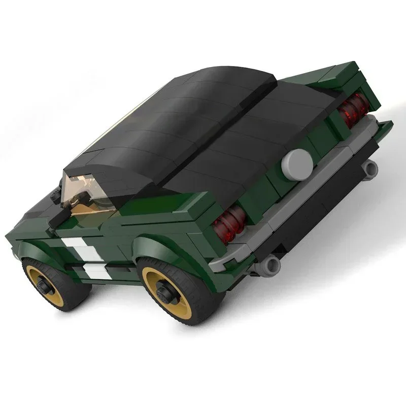 241pcs MOC Forded Mustangesd Fastback 8 Stud City Model Building Blocks Assemble Creative Toy Idea Brick Festival Gift