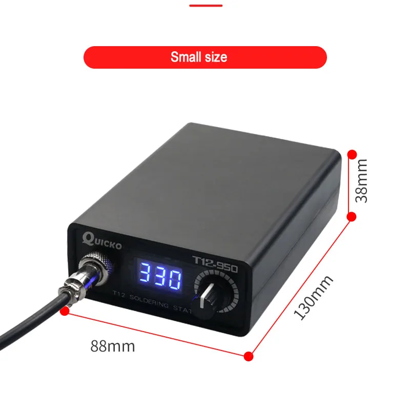 T12-950 LED Estação De Solda ABS Plastic Case Ferro De Solda Eletrônico Display digital e 4pin 907 dicas de ferro