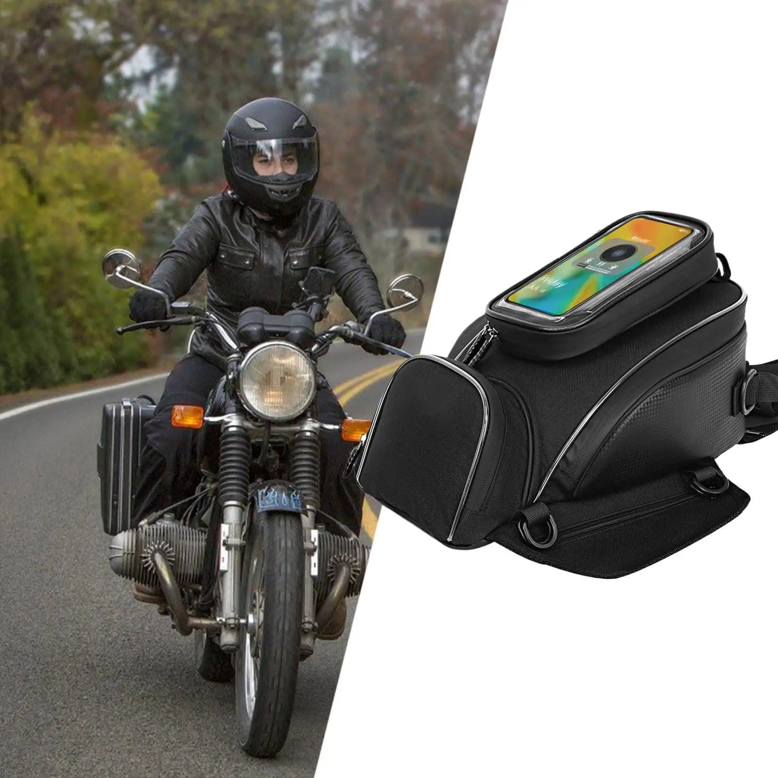 

Motorbike Phone Holder Storage Oil Fuel Tank Bag Motorcycle Tank Bag Front Riding Bags For Honda For Yamaha