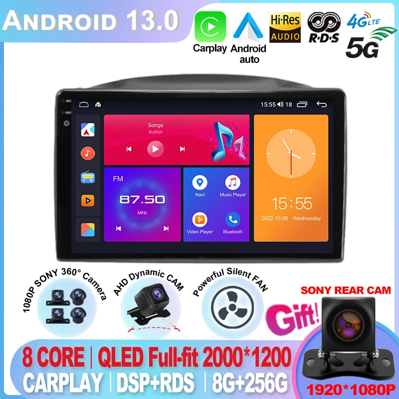 

For Jeep Grand Cherokee 2005 - 2007 Car Radio Navigation Player GPS No 2Din QLED Screen CARPLAY Android 13 Autoradio Multimedia