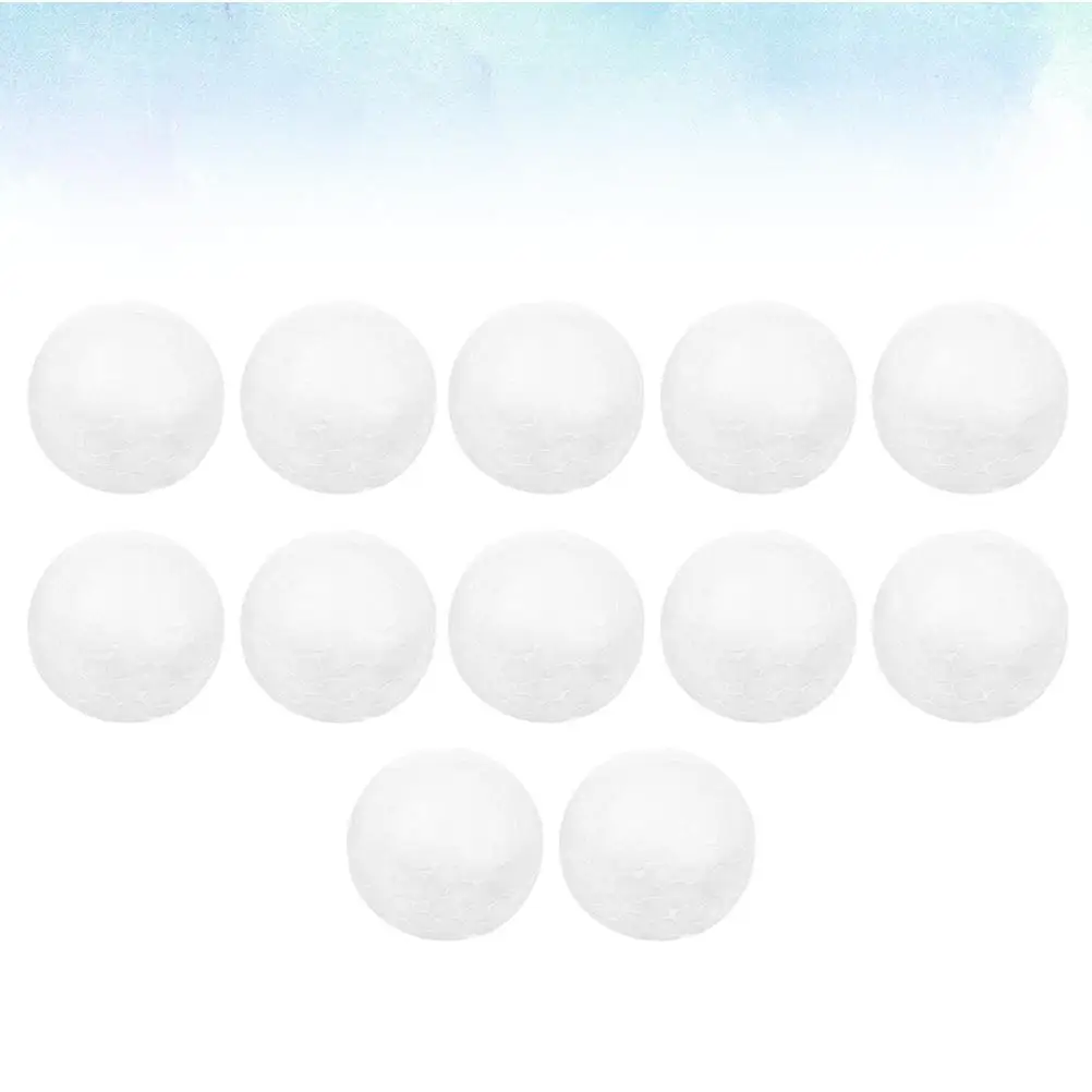 12 Pcs Foam Balls Craft Projects Children Gifts Solid DIY Educational Toy Ball Model Ornament Winter Christmas