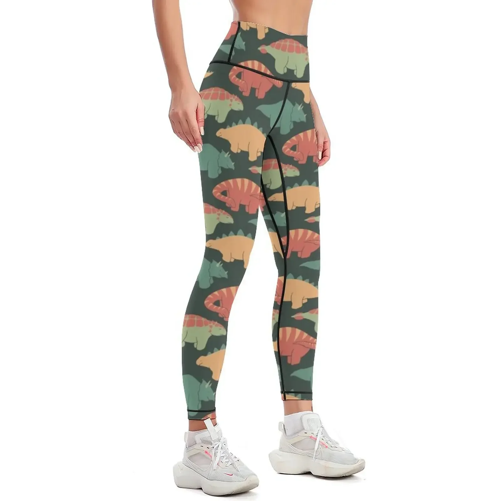 Mosaic of dinos 1 Leggings Women's sportswear sports shirts gym legings for fitness gym clothing Womens Leggings