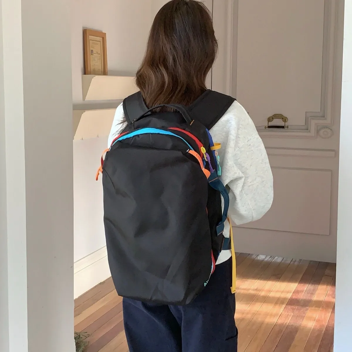 28L Lightweight Hiking Backpack Dopamine Trendy Color Large Capacity Outdoor Travel Daypack Unisex Casual Backpack