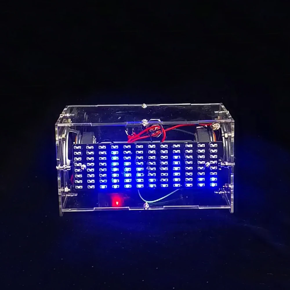 DIY Bluetooth Speaker Soldering Kit with 12-channel LED Lights Bi-Channel Multi-Functional Small Amplifier Mini Speaker