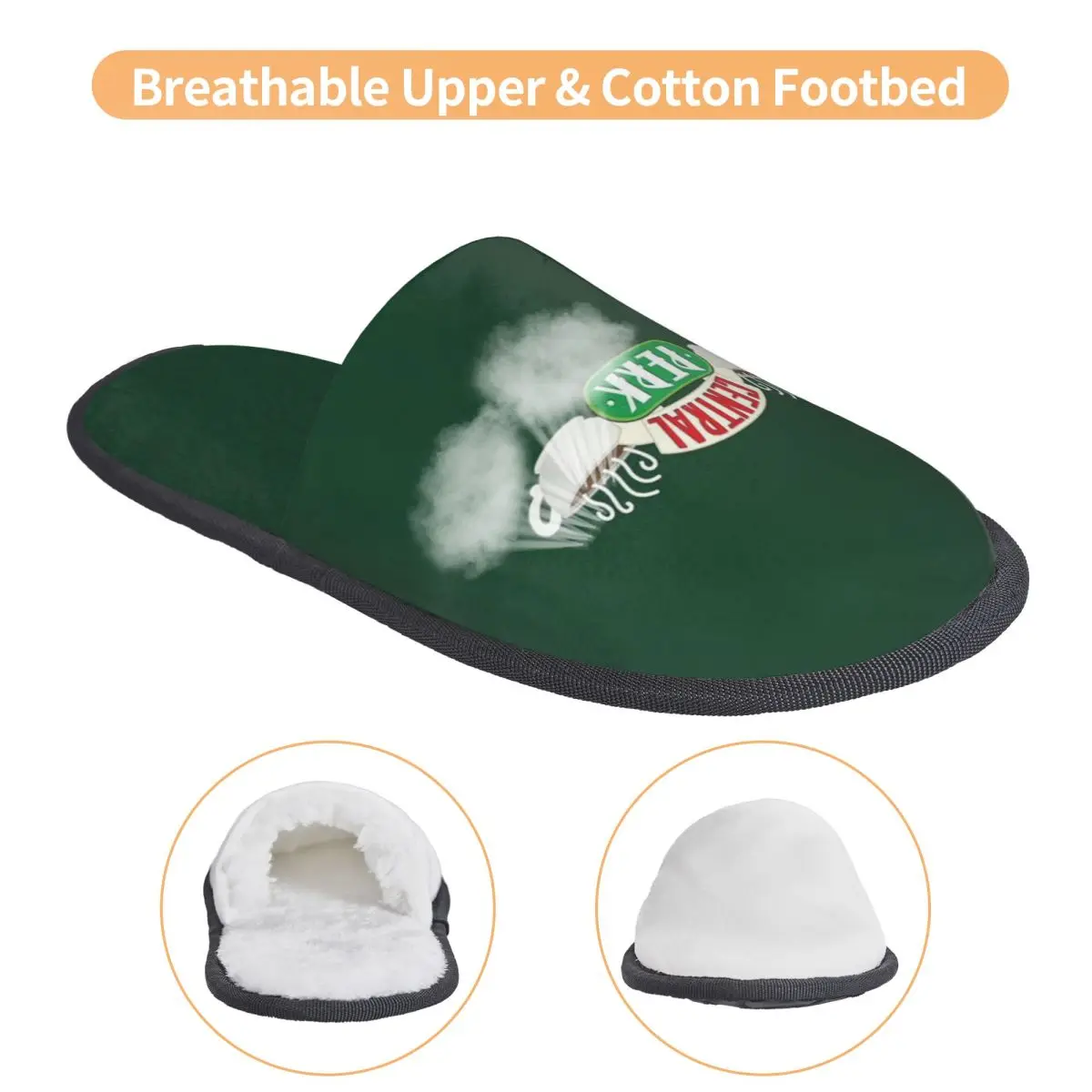 مخصص سنترال بيرك فريندز برنامج تلفزيوني النعال رغوة الذاكرة الدافئة الناعمة النساء شبشب منزل أحذية مريحة في الأماكن المغلقة #3