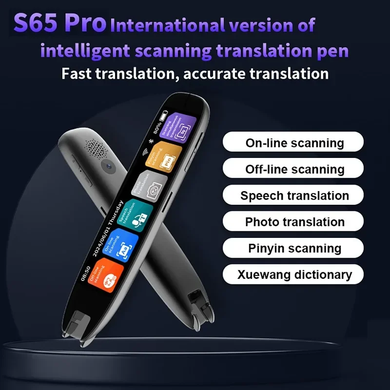 Portable 142 Language Translation Scan Reader Device with 3.7 inch 5 Million Pixel Camera Intelligent Scanning Translation Pen