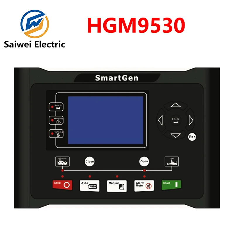 HGM9530 Genuine Smartgen Auto Parallel System Generators Controller Redundant Parallel Genset Control Panel