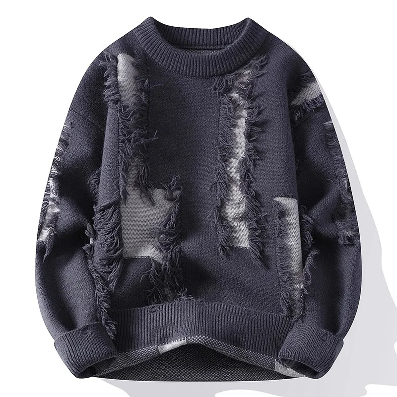 

Gradient Color Fuzzy Sweater - High - Quality Soft Knit Top for Autumn Winter, Popular Ombre Design