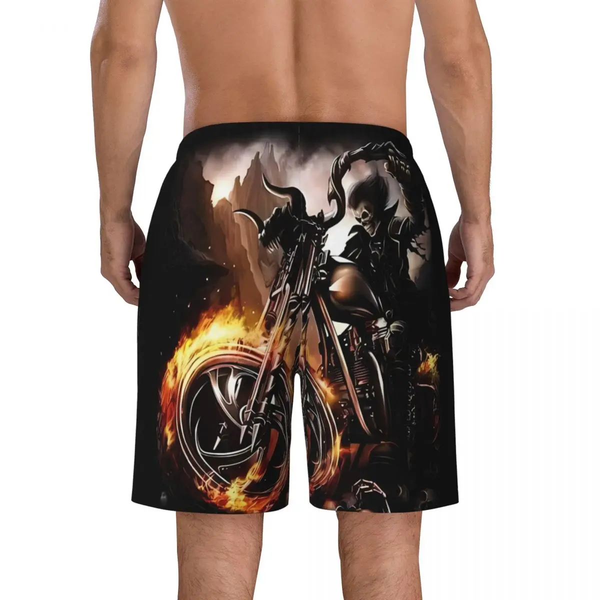 Summer Board Shorts Male Retro Skull Horror Hip Ho Sportswear 3d Punk Board Short Pants Classic Quick Dry Swim Trunks Plus Size