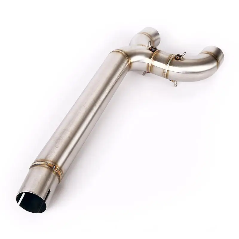 51MM Motorcycle Exhaust Muffler Mid Link Pipe For Yamaha FZ6 FZ6N FZ6S 2004-2011 Stainless Steel Middle Connect Tail Escape