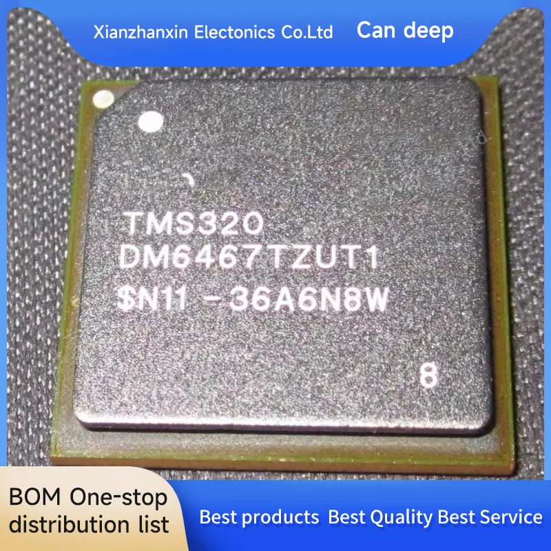 1pcs/lot TMS320DM6467TZUT1 TMS320DM6467 TMS320 DM6467TZUT1 BGA529 Digital signal processor chip
